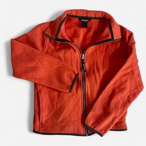 Woolrich Women’s Wool-Blend Fleece Zip Jacket, Red/Coral Size S